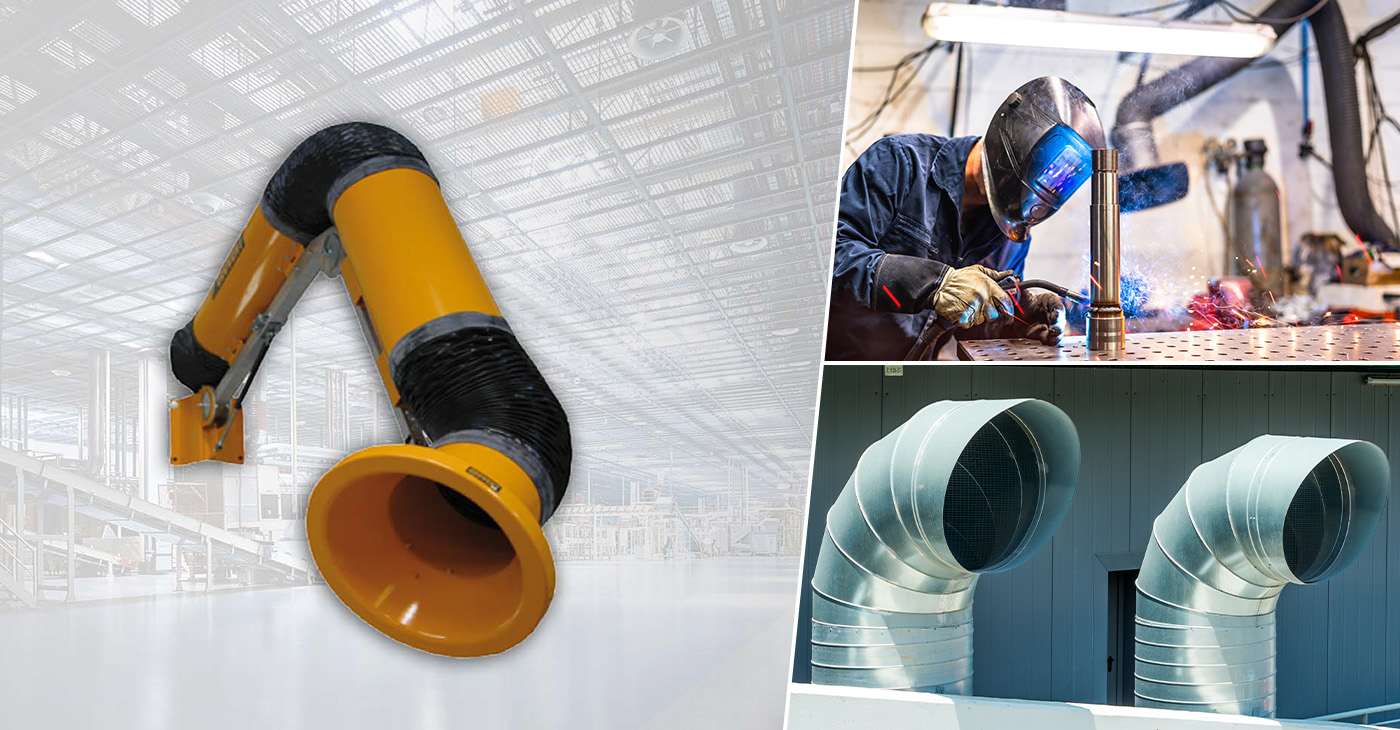 Geovent punktutsug används ofta inom industri och tillverkning